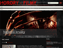 Tablet Screenshot of horory-filmy.cz